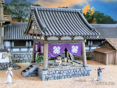 28mm samurai sumo ring shrine - samurai,