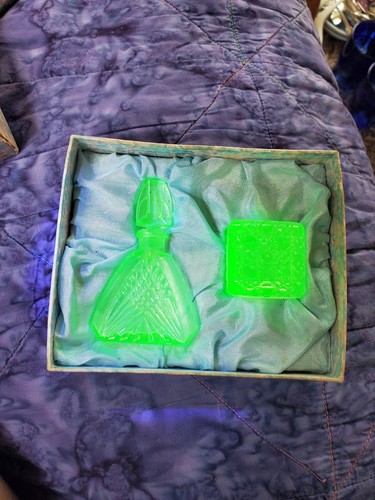 Rare vtg uranium glass - vtg, 4