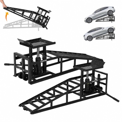 Hydraulic car ramps with - ramps,