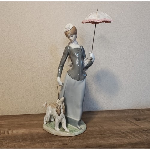 Lladro 4893 walk with the - with, dog