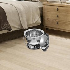 Chamber Pot with Lid Stainless