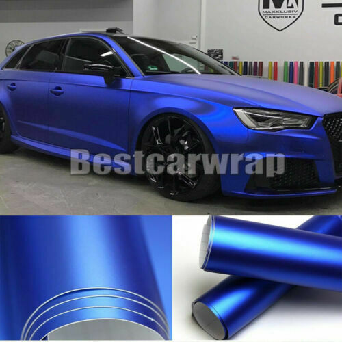 Blue metallic matt - metallic, satin