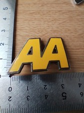 Rare Vintage AA Enamel Badge