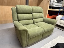 Parker Knoll Colorado 2 Seater Recliner Sofa in Plush Evergreen Fabric RRP £3573