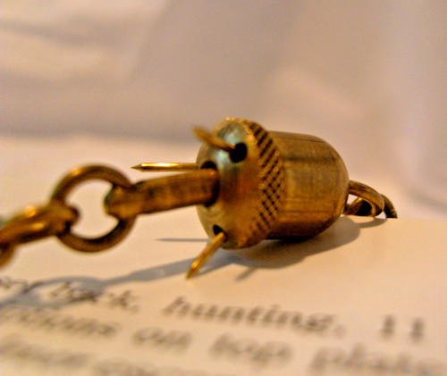 Pocket watch chain acorn - watch,