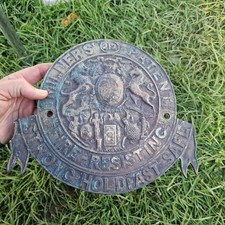 Milner's Antique Decorative Fire-Resisting Safe Plaque Vintage Sign