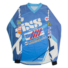 IXS #775 Marco Bernhardt Motorcross Mens Jersey Blue Long Sleeve V-Neck XL
