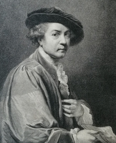 Antique engraving portrait - engraving., of
