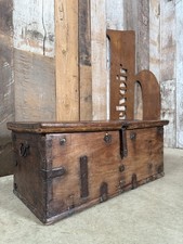 Antique 18th Century Merchants Chest Trunk Box, c1780