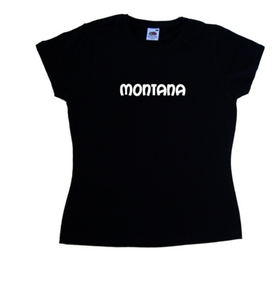 Montana text ladies shirt - text,