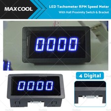 4 Digital LED Tachometer RPM