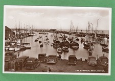 The Harbour Bridlington Motor car Fishing Boats RP pc unused Nene Ref M475