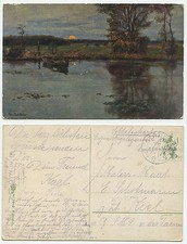 34520 - Sunset, Riverbank -