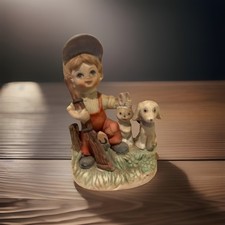 Boy Hunting Rabbit With His