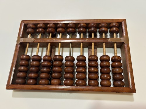 Vintage abacus row beads - vintage, 63