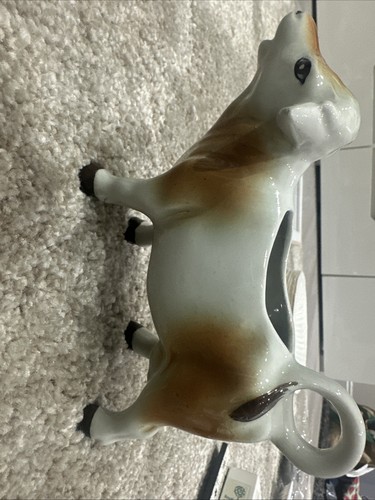 Vintage cow creamer jug - creamer,