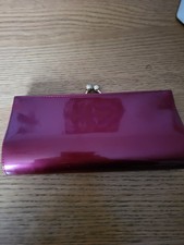 Cerise Metallic Shiny Clutch