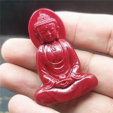 Natural cinnabar jade Pendant