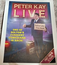 Peter Kay Tour Poster Signed