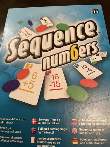 Sequence numbers board game - numbers,