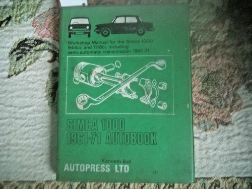 Simca 1000 1961 autobook - 1961-71, /