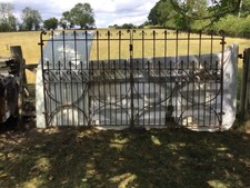Pair of highly decorative Antique Wrought Iron Driveway Gates