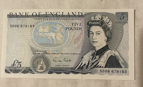 Bank england note five - bank, of