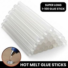 1-100 GLUE STICKS 7MM x 100MM FOR HOT MELT GUN GENERAL PURPOSE CRAFT ADHESIVE