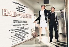 HALLOWEEN II 1981 Quad poster print 30x40" John Carpenter Jamie Lee Curtis