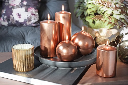 Mirrored effect candles home - mirrored,