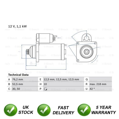 Starter motor sjr - sjr, fits