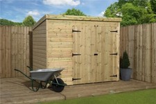 Empire 4000 Pent Garden Shed Wooden 8X3 8X4 8X5 8X6 8X7 8X8 PRESSURE TREATED Ton