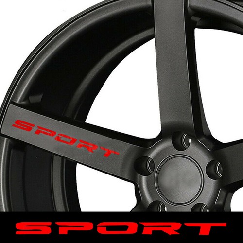 4pcs red sport car - rims, wheel
