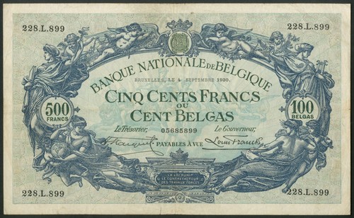 Belgium banque nationale 500 - banque, nationale,