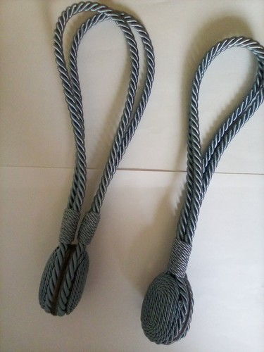 Magnetic curtain tie backs - tie,