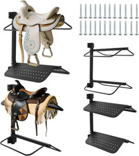 2 Pc Saddle Rack Wall Mount