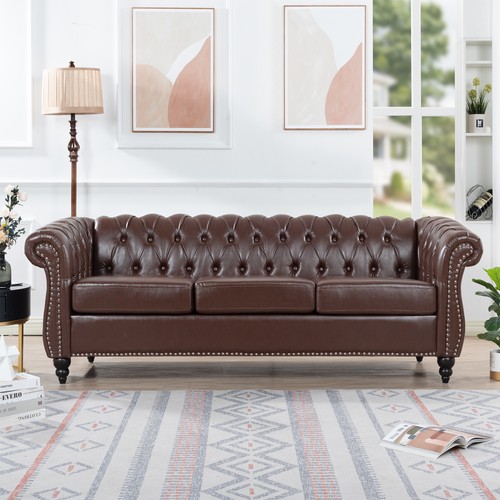 Dark brown pu - dark, leather