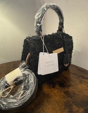 Black sequin top handle Grab