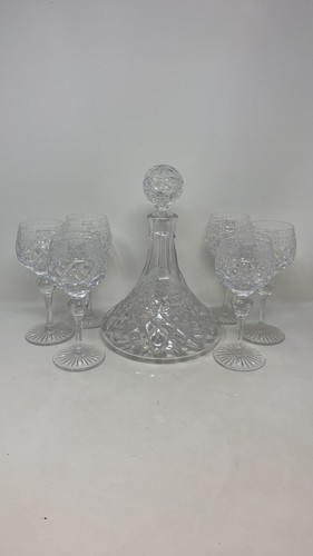 Cut crystal ship decanter - cut,