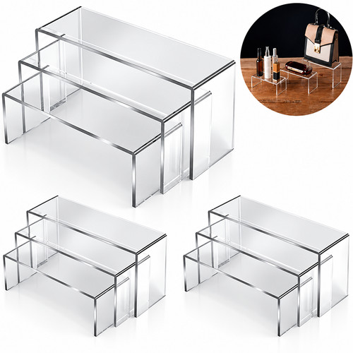 3pc clear acrylic display - acrylic,