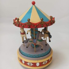 Enesco "Carousel Waltz" Vintage 1980 Revolving Horse Music Box - Working