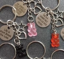 Inspirational Charm/Gummy Bear/Heart/ Star/Bag Charm /Key Ring/ Birthday/ Gift