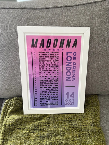 Framed madonna tour - framed,