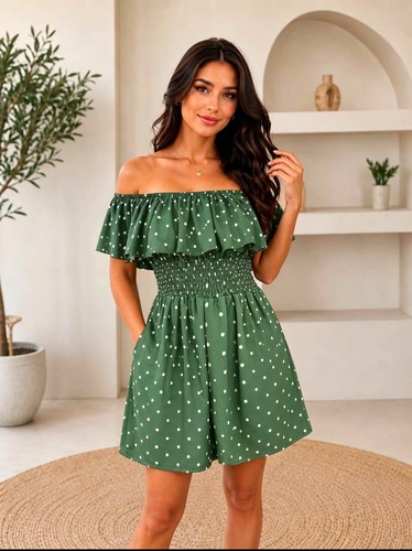 Women polka dots off - women's,