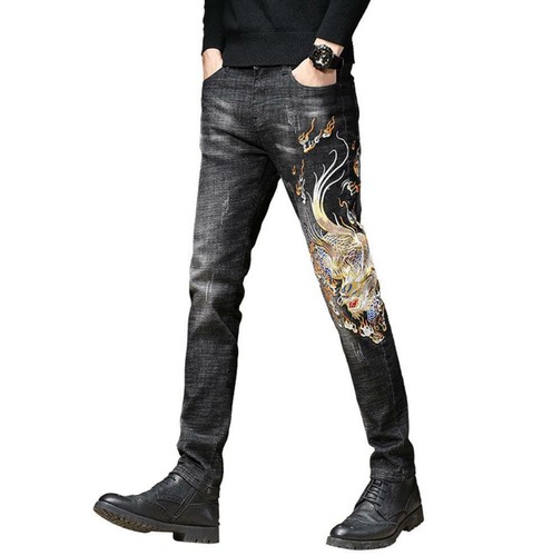Men blue black denim - men's,