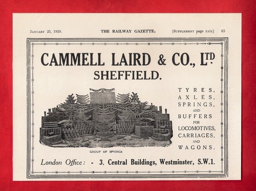 Vintage advert 1929 cammell - -,