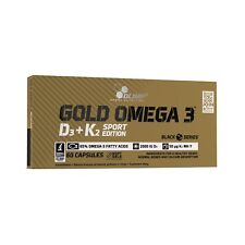 OLIMP GOLD OMEGA 3 D3+K2 VITAMIN D K E FATTY ACIDS 60 CAPS SPORT EDITION