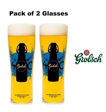 2x Grolsch Pint Glass 20oz
