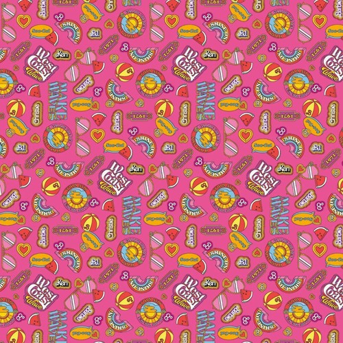Malibu barbie icons - malibu, hotpink