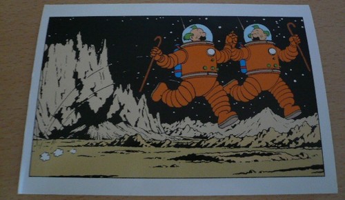 Tintin marché sur la - tintin, on